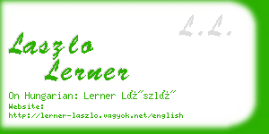 laszlo lerner business card